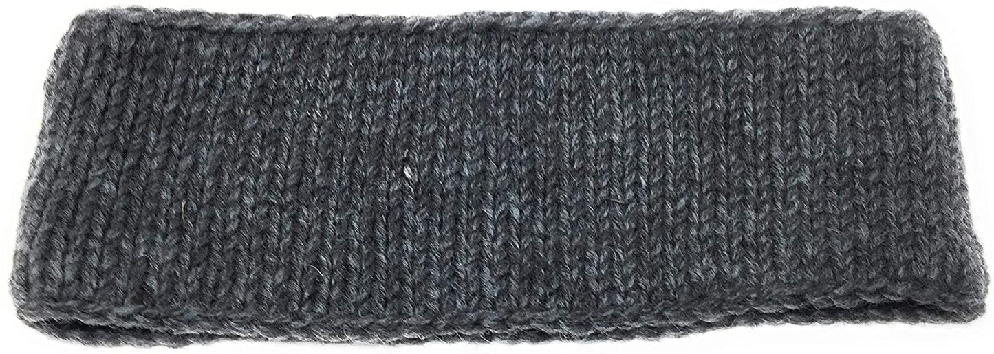 Woll Stirnbänder Ohrenwärmer Gestrickt Einheitsgröße 100% Wolle Fleecefutter