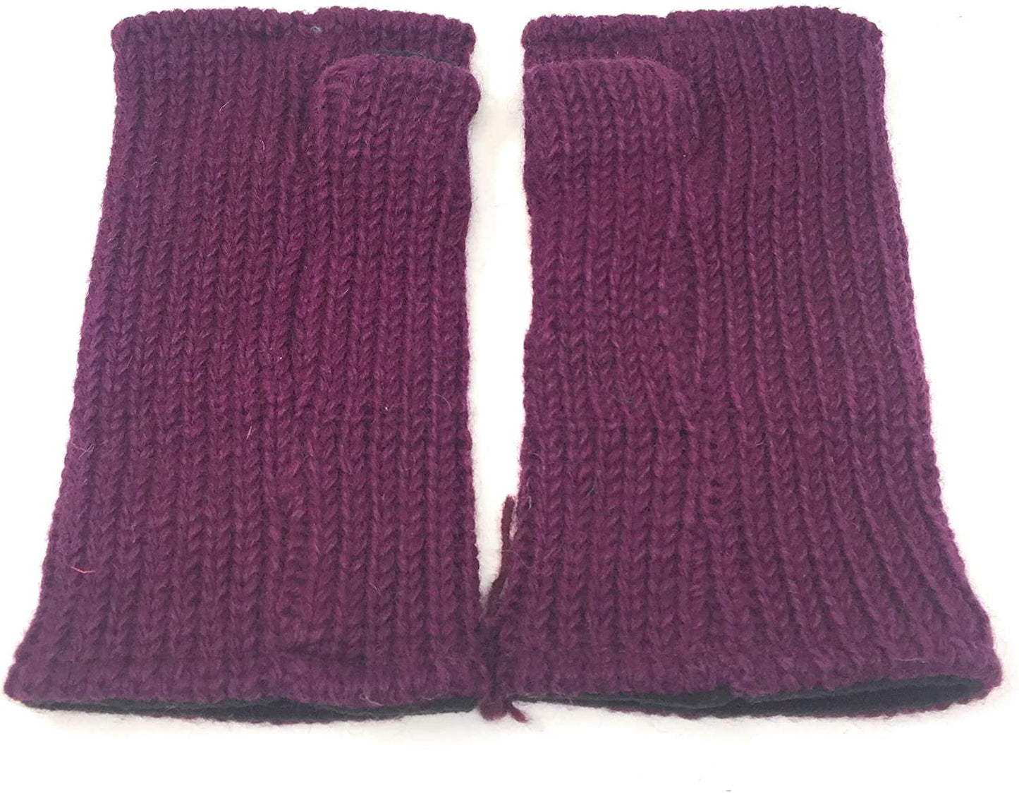 Wollsulpen Damen gestrickte aus Nepal - Fleece-Innenfutter FAIRTRADE