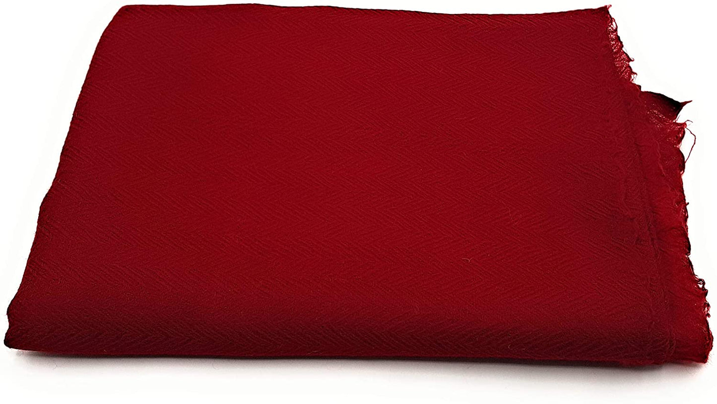 Luxus Wollschal für Mann/Frau Schal 100% Wolle gewebt elegant UNI Farbe Zig Zag