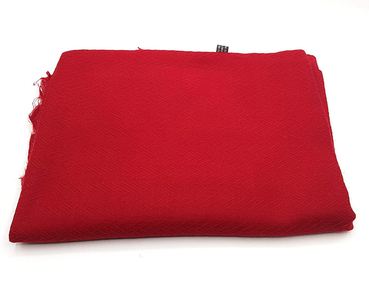 Luxus Wollschal für Mann/Frau Schal 100% Wolle gewebt elegant UNI Farbe Zig Zag