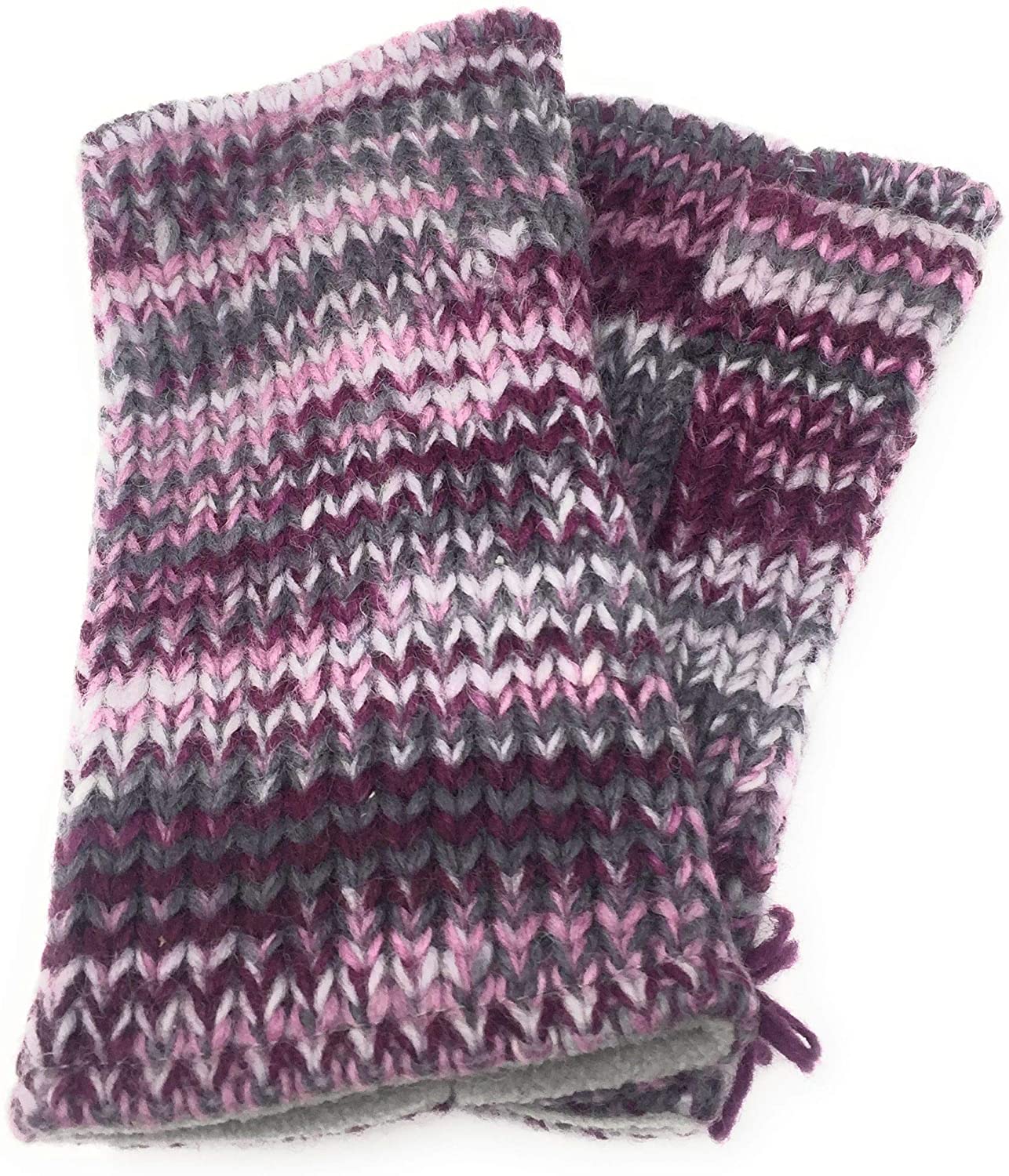 Wollsulpen Damen gestrickte aus Nepal - Fleece-Innenfutter FAIRTRADE