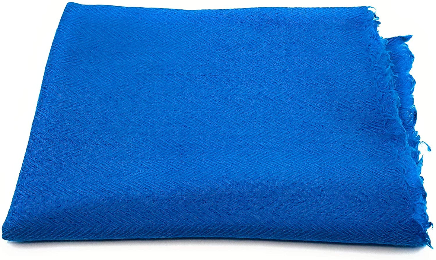 Luxus Wollschal für Mann/Frau Schal 100% Wolle gewebt elegant UNI Farbe Zig Zag