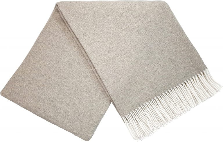Wolldecke 140 x 200 cm einfarbig Decke Tagesdecke Kuscheldecke Plaid 90% Merinowolle, 10% Kaschmir