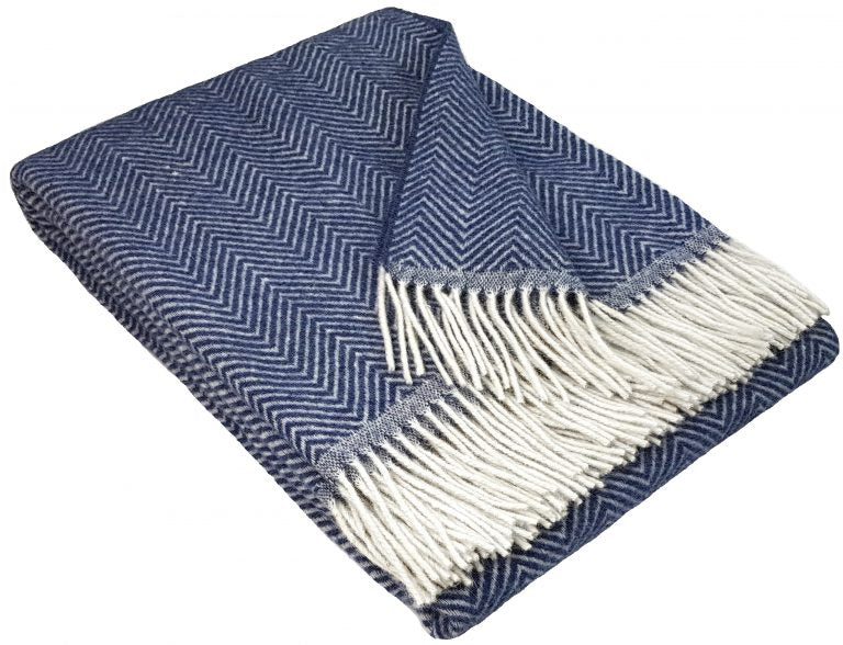 Wohndecke Wolldecke Zig Zag 140 x 200 cm Decke Tagesdecke Kuscheldecke Plaid