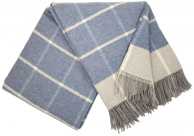 Wolldecke 140 x 200 cm einfarbig Decke Tagesdecke Kuscheldecke Plaid 90% Merinowolle, 10% Kaschmir