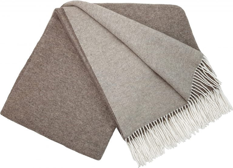 Wolldecke 140 x 200 cm einfarbig Decke Tagesdecke Kuscheldecke Plaid 90% Merinowolle, 10% Kaschmir