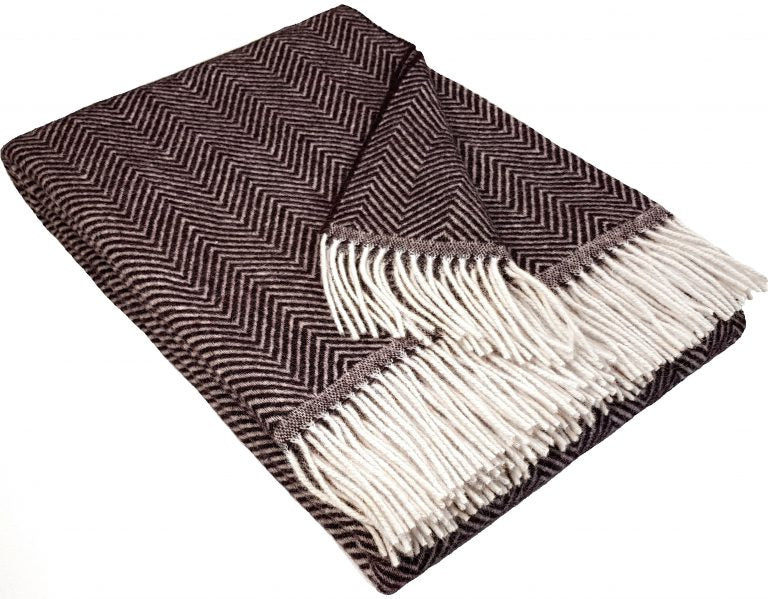 Wohndecke Wolldecke Zig Zag 140 x 200 cm Decke Tagesdecke Kuscheldecke Plaid