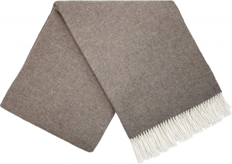 Wolldecke 140 x 200 cm einfarbig Decke Tagesdecke Kuscheldecke Plaid 90% Merinowolle, 10% Kaschmir