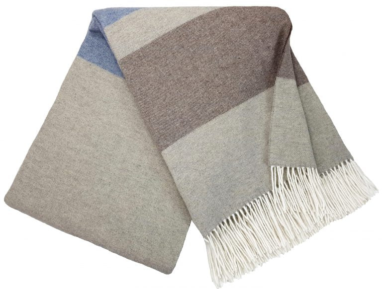 Wolldecke 140 x 200 cm einfarbig Decke Tagesdecke Kuscheldecke Plaid 90% Merinowolle, 10% Kaschmir