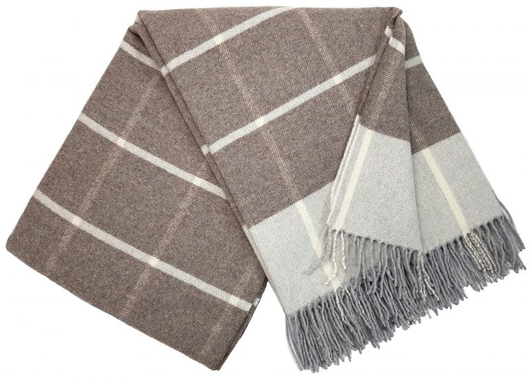 Wolldecke 140 x 200 cm einfarbig Decke Tagesdecke Kuscheldecke Plaid 90% Merinowolle, 10% Kaschmir