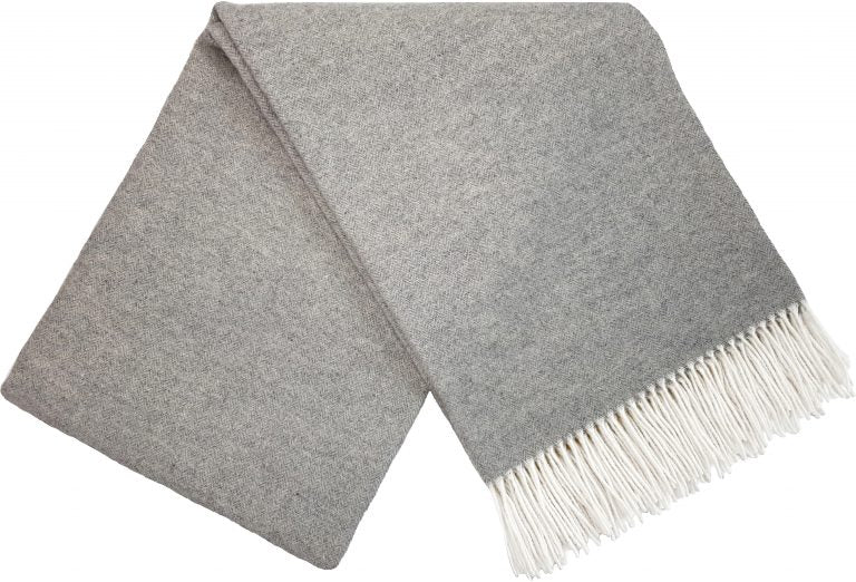 Wolldecke 140 x 200 cm einfarbig Decke Tagesdecke Kuscheldecke Plaid 90% Merinowolle, 10% Kaschmir