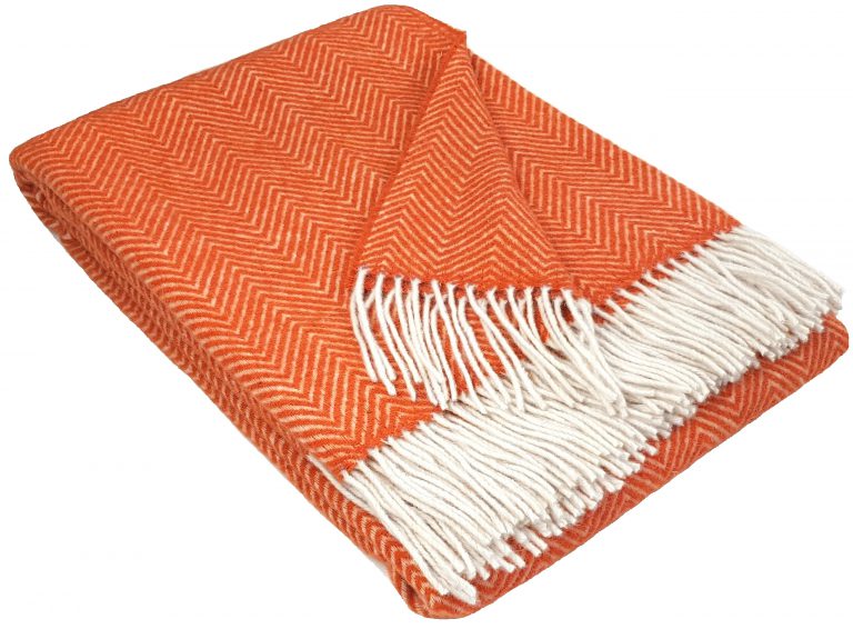 Wohndecke Wolldecke Zig Zag 140 x 200 cm Decke Tagesdecke Kuscheldecke Plaid