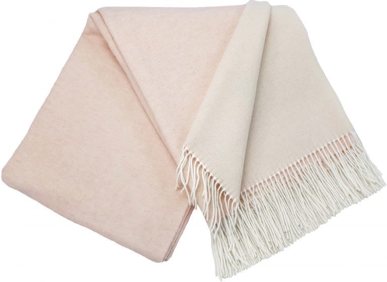 Wolldecke 140 x 200 cm einfarbig Decke Tagesdecke Kuscheldecke Plaid 90% Merinowolle, 10% Kaschmir