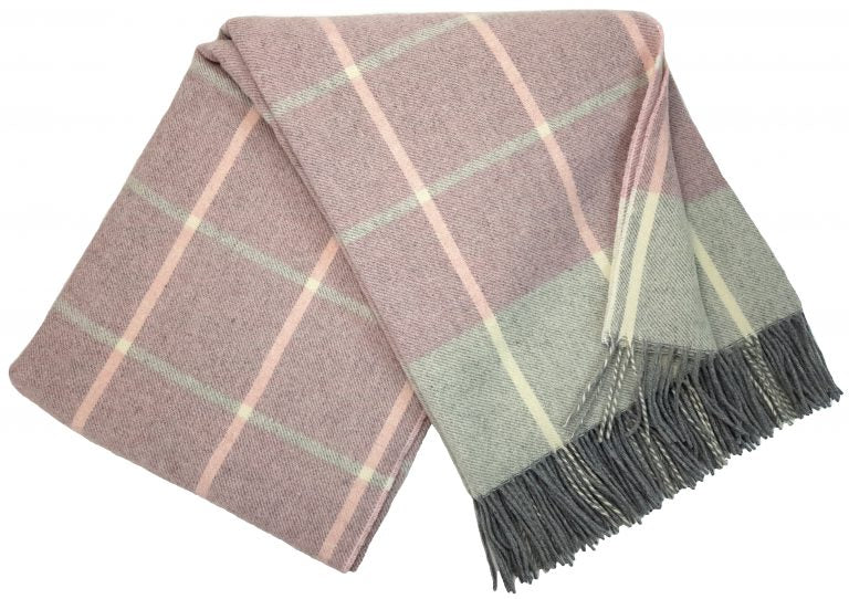 Wolldecke 140 x 200 cm einfarbig Decke Tagesdecke Kuscheldecke Plaid 90% Merinowolle, 10% Kaschmir