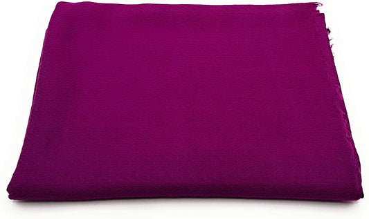 Luxus Wollschal für Mann/Frau Schal 100% Wolle gewebt elegant UNI Farbe Zig Zag