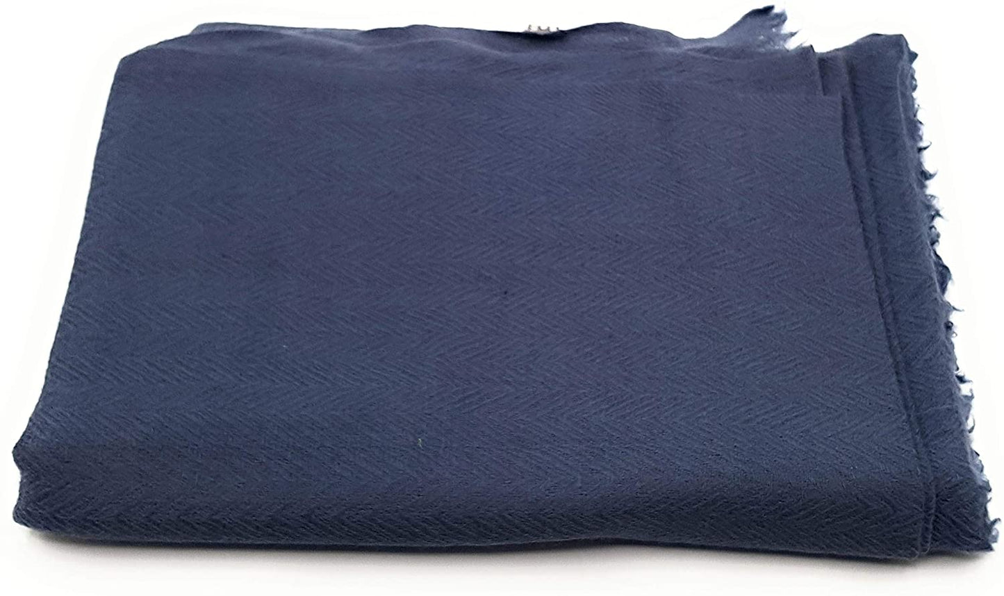 Luxus Wollschal für Mann/Frau Schal 100% Wolle gewebt elegant UNI Farbe Zig Zag