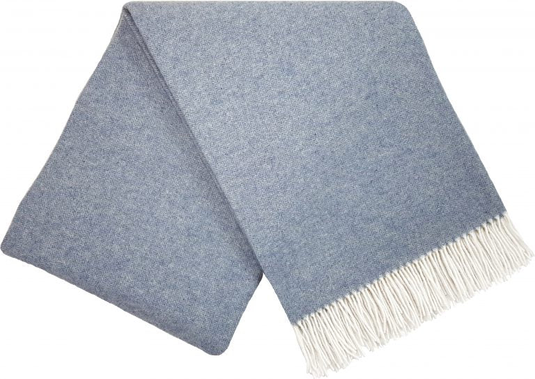 Wolldecke 140 x 200 cm einfarbig Decke Tagesdecke Kuscheldecke Plaid 90% Merinowolle, 10% Kaschmir