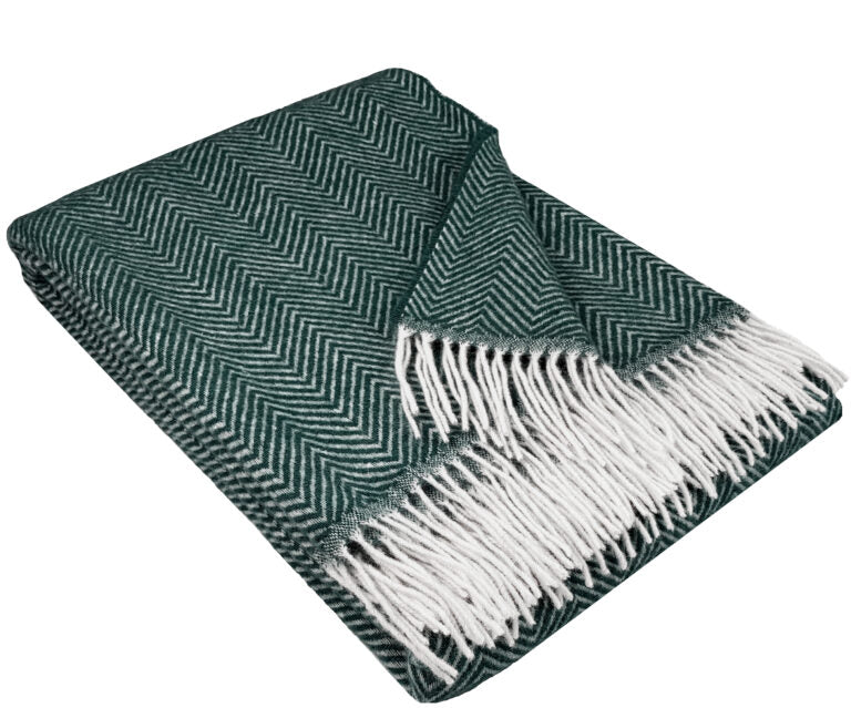 Wohndecke Wolldecke Zig Zag 140 x 200 cm Decke Tagesdecke Kuscheldecke Plaid