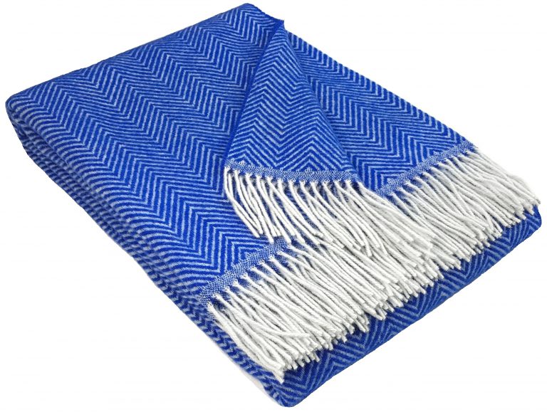 Wohndecke Wolldecke Zig Zag 140 x 200 cm Decke Tagesdecke Kuscheldecke Plaid