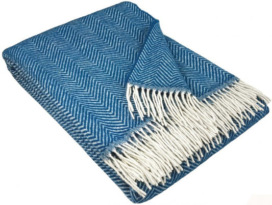 Wohndecke Wolldecke Zig Zag 140 x 200 cm Decke Tagesdecke Kuscheldecke Plaid