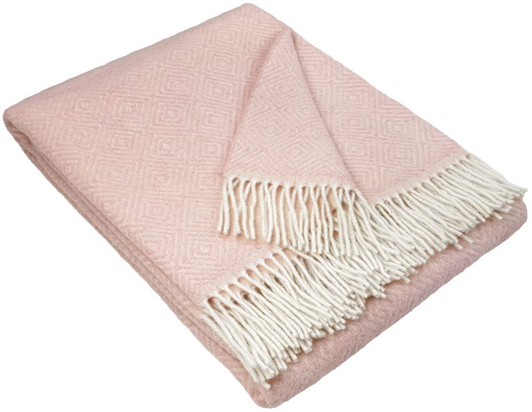 Wohndecke Wolldecke Diamant 140 x 200 cm Decke Tagesdecke Kuscheldecke Plaid
