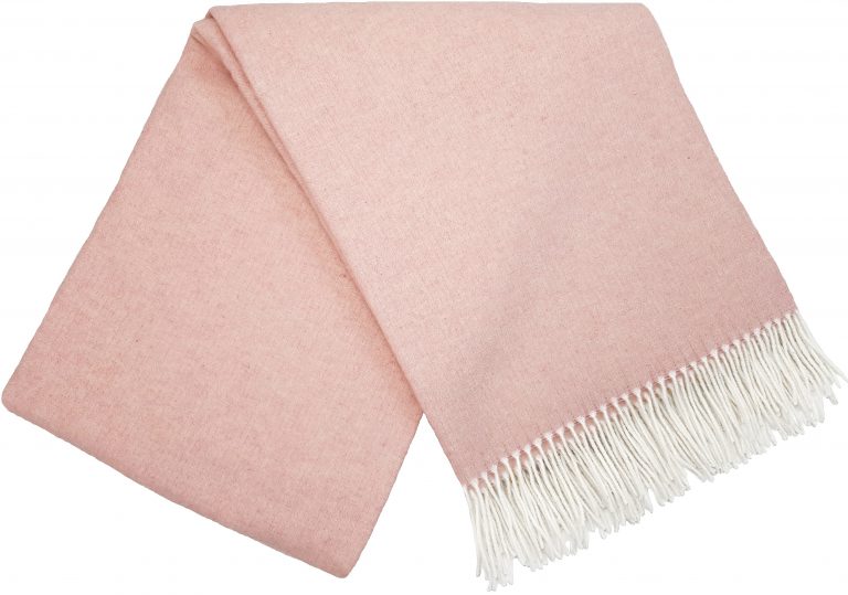 Wolldecke 140 x 200 cm einfarbig Decke Tagesdecke Kuscheldecke Plaid 90% Merinowolle, 10% Kaschmir
